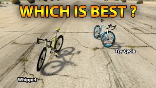 GTA 5 ONLINE WHIPEET VS TRY-CYCLE COMPARISON (WHICH IS BEST BYCYCLE?) UHD