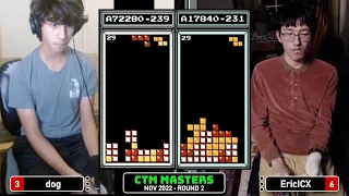 WORLD CHAMPIONS COLLIDE! Dog, Eric | Rd 2 | Classic Tetris Monthly Masters