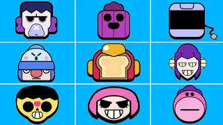 Funny Brawler Pins | Brawl Stars