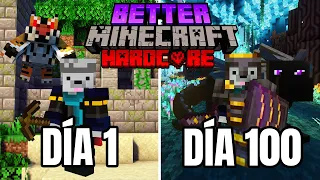 Sobreviví 100 días en Minecraft Hardcore Mejorado