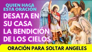 La Oración mas PODEROSA para LLENAR DE ANGELES TU CASA 😇🪽 DESATANDO TODAS  BENDICIÓNES d los CIELOS🙏