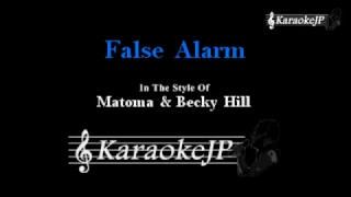 False Alarm (Karaoke) - Matoma & Becky Hill