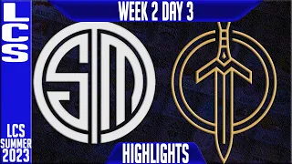 TSM vs GG Highlights   LCS Summer 2023 W2D3   Team Solomid vs Golden Guardians