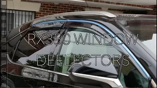 Aftermarket Window Rain Guard Deflectors on the Lexus RX 350