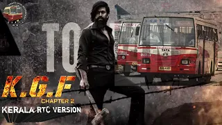 😱 Toofan (Malayalam) Song | KGF Chapter 2 | Kerala RTC Version | KSRTC_NTA