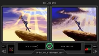The Lion King (PC vs Sega Genesis) Side by Side Comparison