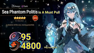 Epic Seven - Sea Phantom Politis Summon - Spend 95 Galaxy and 4,800 Mystic Medals and Worth