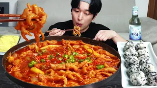 Spicy Chicken Feet and Soju 🔥 MUKBANG REALSOUND ASMR EATINGSHOW