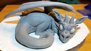 Polymer Clay Dragon Timelapse