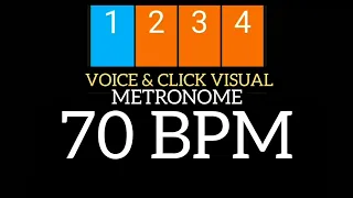 70 BPM - Metronome Voice & Visual Click