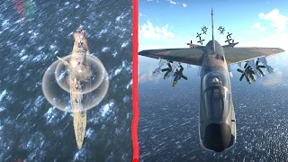 Mk 82 Retarded Bombs Vs Newest Battleship IJN Ise In War Thunder Dev Server