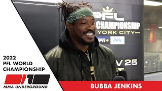 Bubba Jenkins lining up a round trip ticket on Bad Man Airlines for Brendan Loughnane at PFL Finals