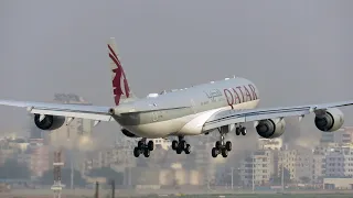 Qatar Amiri A340 Arriving Dhaka with Mig 29 Escort