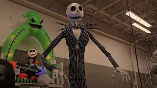 Nightmare Before Christmas 13 Ft. Jack Skellington Animatronic Store Demo Home Depot Halloween 2023