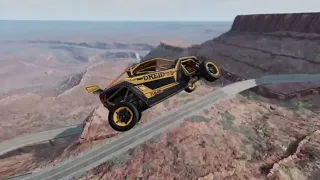 High Speed Car Jump Crashes #1 - BeamNG Drive | The Commentary-Free Gaming Channel