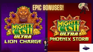 SO MANY BONUSES ON MIGHTY CASH ULTRA LION CHARGE 🦁 & PHOENIX STORM ⛈️