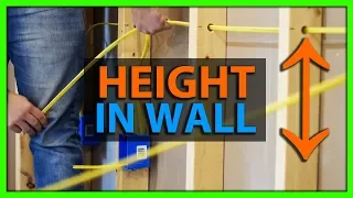 How High Should Wires Run Through a Wall