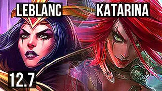 LEBLANC vs KATA (MID) | 11/0/7, Rank 3 LeBlanc, Legendary, 1.0M mastery | BR Challenger | 12.7