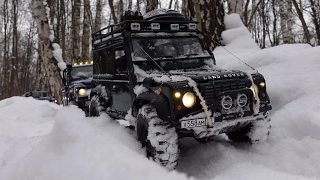 rc Land Rover defender 90 #WildBrit, rc defender 110 HCPU и rc defender 130 snow adventure