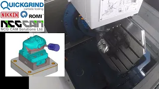 NCG CAM 3-Axis & 3+2 Axis Rough Machining – QUICKGRIND Tools, NIKKEN Toolholders, ROMI Machine Tools