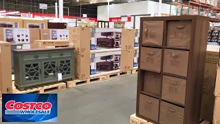 COSTCO FURNITURE CONSOLES DRESSERS TABLES BEDS HOME DECOR SHOP WITH ME SHOPPING STORE WALK THROUGH