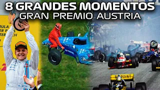 8 GRANDES MOMENTOS DEL GRAN PREMIO DE AUSTRIA 🇦🇹 #historiasf1