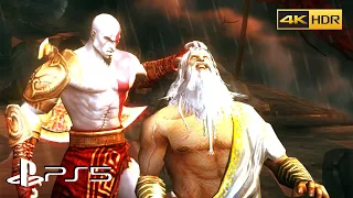 God of War 2 - Kratos Vs Zeus Final Boss Fight Gameplay | 4K HDR 60 FPS