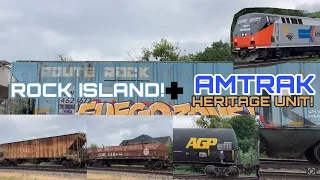 AMTRAK HERITAGE UNIT + ROCK ISLAND HOPPER and more