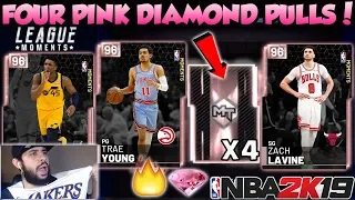 2K PACKGOD PULLS 4 PINK DIAMONDS IN THE GREATEST NBA 2K19 PACK OPENING