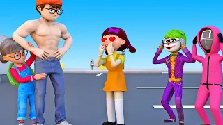 Scary Teacher 3D vs Squid Game 2 Challenge Miss T vs Tani & Doll