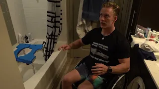 Paraplegic Transfer In and Out of Tub / Shower Chair