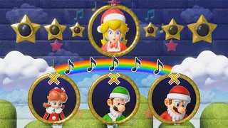 Mario Party Superstars - Peach Christmas Wins By Doing Absolutely Everything
