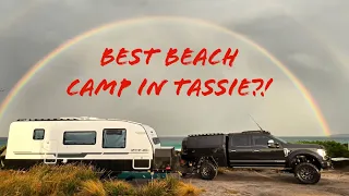 Is this the BEST beachfront camp in Tassie?!