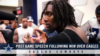 Dallas Cowboys Post Game Speech Following Win Over Philadelphia Eagles | Dallas Cowboys 2018