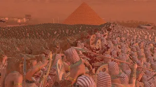 100k Egyptian Spearmen vs. 100k Egyptian Warriors - Who Will Win? - UEBS 2