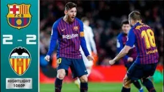 BARCELONA VS VALENCIA 2-2 ALL GOALS MATCH HIGHLIGHT - 2019