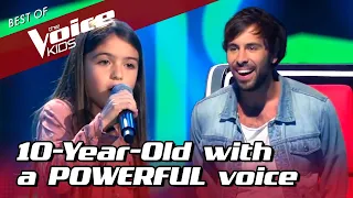 10-Year-Old POWERHOUSE surprises EVERYONE in The Voice Kids