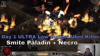 Project Diablo 2 (PD2) Day  1 Ultra Budget Uber Killer - Smite & Necro