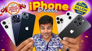 Best iPhones DEALS📱 in Amazon & Flipkart Offers  SALE 2023 🔥 Macbook air for Rs.53K 🤑 Really..❓️