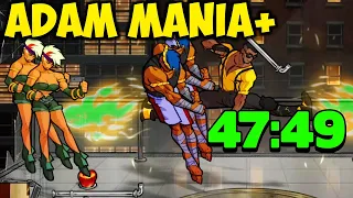 Streets of Rage 4 V8 ADAM MANIA+ SPEEDRUN 47:49