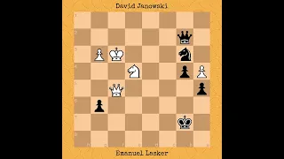 David Janowski vs Emanuel Lasker | World Championship Match, 1910 #chess #chessgame