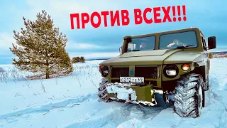 СПЕЦТЕХНИКА VS ДЖИПЕРЫ НА БЕЗДОРОЖЬЕ! ТИГР, ГУСЕНИЧНЫЙ Land Rover, Грузовик, Suzuki Jimny, УАЗ.