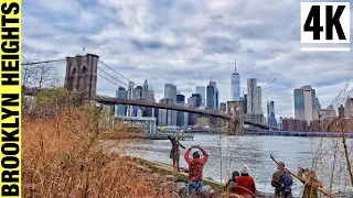 ⁴ᴷ⁶⁰ Brooklyn Heights to Brooklyn Bridge Park New York City Walking Tour 2020