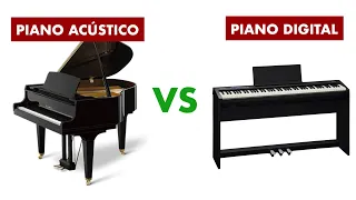 QUAL A DIFERENÇA ENTRE PIANO DIGITAL E PIANO ACÚSTICO | VANTAGENS E DESVANTAGENS