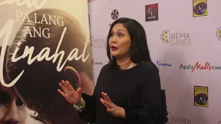 Maricel Soriano Interview at premiere of restored version of "Ikaw Pa Lang Ang Minahal"