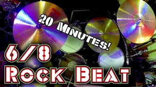 Crank Up the Volume and Improvise Endlessly Over This 20 Minute Jam-Packed 6/8 Rock Drum Groove