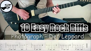 10 Easy But Cool Rock Guitar Riffs (With Tabs)