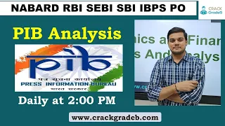 PIB News Daily Analysis: RBI/SEBI/NABARD/IBPS/PFRDA/SBI