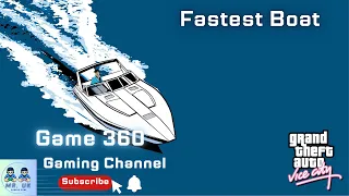GTA VICE CITY / ROAMING / The Fastest Boat / Game360 Game hive / GTA Vice city mobile play