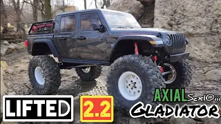 LIFTED! Axial hightrail? lifted Gladiator with canyon trail 2.2 and desert lizard 100mm shocks